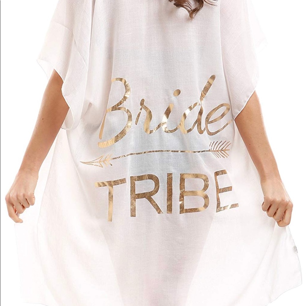 White Bride Tribe Bathing suit cover